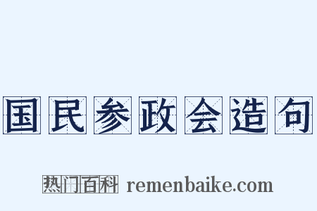 国民参政会造句是什么意思的图片